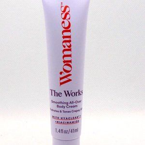 Lot of 3 WOMANESS THE WORKS Smoothing All-Over Body Cream 1.4oz/41ml
